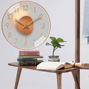 SilentTime - Lydløst digitalt vægur 20 cm med klassisk rund