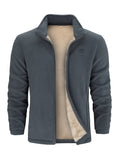 Jayden fleece sweater med uldfor