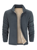 Jayden fleece sweater med uldfor