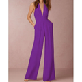 Grace - ærmeløs jumpsuit med dyb V-hals