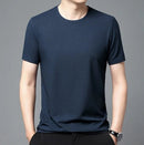 Harry - Slim Fit mesh T-shirt med rund hals