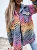 Lana - Dame cardigan med hæklede detaljer og lommer