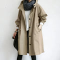 Solenne trenchcoat med hætte