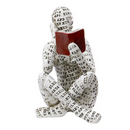 ScanScript - Designskulptur kvinde læser