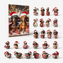 Dachmas -mJulekalender med 24 Gravhund-Tematiske Tilbehør