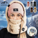 AlpineVersa - 3-i-1 fleece hætte med maske & halstørklæde