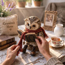 Owlread - Uglefigur med Bog til Indretningsdekoration