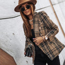 Clara - Dobbeltradet ternet blazer