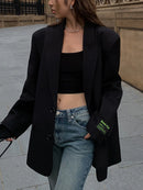 Abigail - Oversized klassisk blazer med lange ærmer og