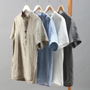 William - Chic kraveløs T-shirt i linned