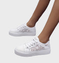 Elowen - Stilfulde low cut sneakers med sidedetaljer og