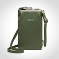 VandreVæv crossbody taske i PU-læder med flere rum