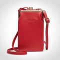 VandreVæv crossbody taske i PU-læder med flere rum