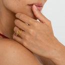 HeartBond - Justerbar ring med specialindgravering af navne