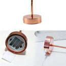 FeatherGlow - Stilfuld strudse-natlampe med rosaguld base