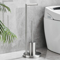 AstraBloom – Toiletpapirholder med integreret toiletbørste