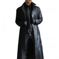 Lang Henry lædertrenchcoat