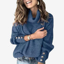 Dame langærmet turtleneck sweater