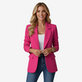 Dame blazer med folded krave