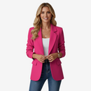 Dame blazer med folded krave