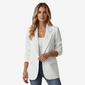 Dame blazer med folded krave