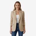Dame blazer med folded krave