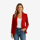 Dame blazer med folded krave