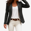 Dame Blazer med Notched Krave