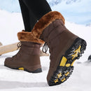 Ridge - Damevinterstøvler med profileret sål og slip-on-design