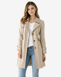 Notchmere - Figursyet trenchcoat med hakrevers