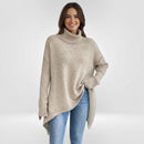 Knitelle - Rullekrave Sweater med Afslappet Pasform