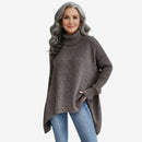 Knitelle - Rullekrave Sweater med Afslappet Pasform