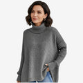 Knitelle - Rullekrave Sweater med Afslappet Pasform