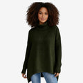Knitelle - Rullekrave Sweater med Afslappet Pasform