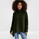Knitelle - Rullekrave Sweater med Afslappet Pasform