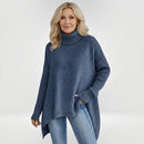 Knitelle - Rullekrave Sweater med Afslappet Pasform
