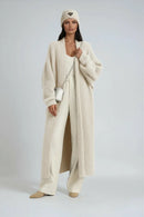 Relaxed - Lang cardigan til kvinder med åben front
