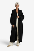 Relaxed - Lang cardigan til kvinder med åben front