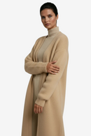 Relaxed - Lang cardigan til kvinder med åben front