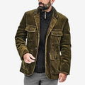 Ribford - Fløjlsjakke med Hakkrave og Lommer