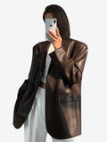 Drape - Dameblazer med oversized pasform og reverskrave