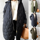 Chloe - Chic Med Hætte Parka Langærmet Frakke med Lynlås