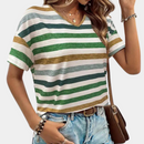 Isla afslappet stribet T-shirt