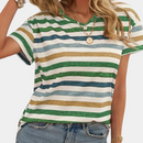Isla afslappet stribet T-shirt