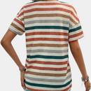 Isla afslappet stribet T-shirt