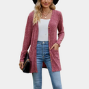 Nora – Langærmet cardigan med knaplukning & forlommer