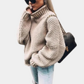 Olivia - Oversized sweater med høj hals