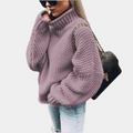 Olivia - Oversized sweater med høj hals