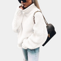Olivia - Oversized sweater med høj hals