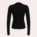 Jennifer – Slim passe knap op top med V hals og lange ærmer